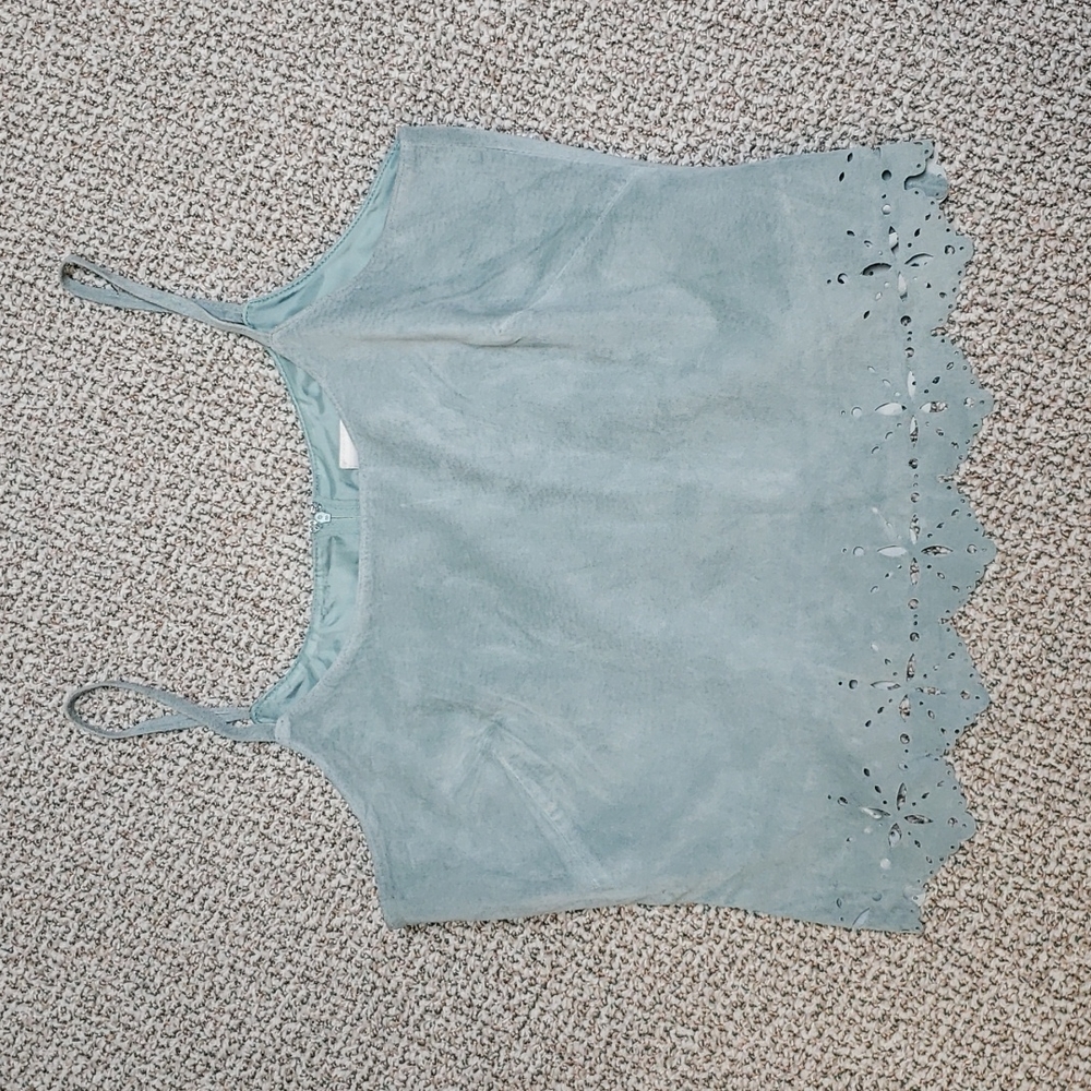 Suede tank top.Bin#11
